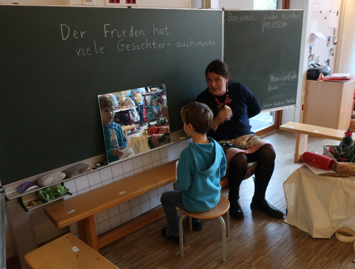 In den Klassen kann nun jedes Kind ...