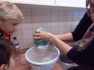 OG Experiment 2015 mit Milch - ausdrücken