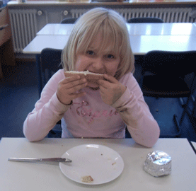 OG Experiment 2015 mit Milch - essen